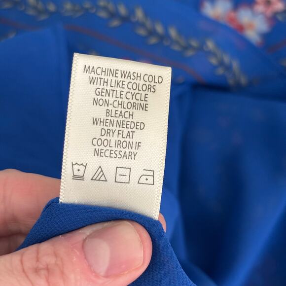 Max Studio Tank Top Medium Flowy Cottage Farmhouse Feminine Mediterranean Resort - Picture 11 of 11